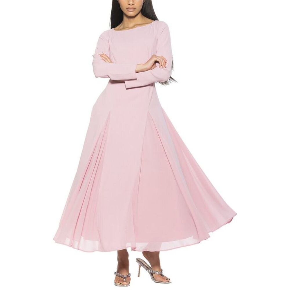Alexia Admor Womens  Elodie Fit And Flare Dress, Pink